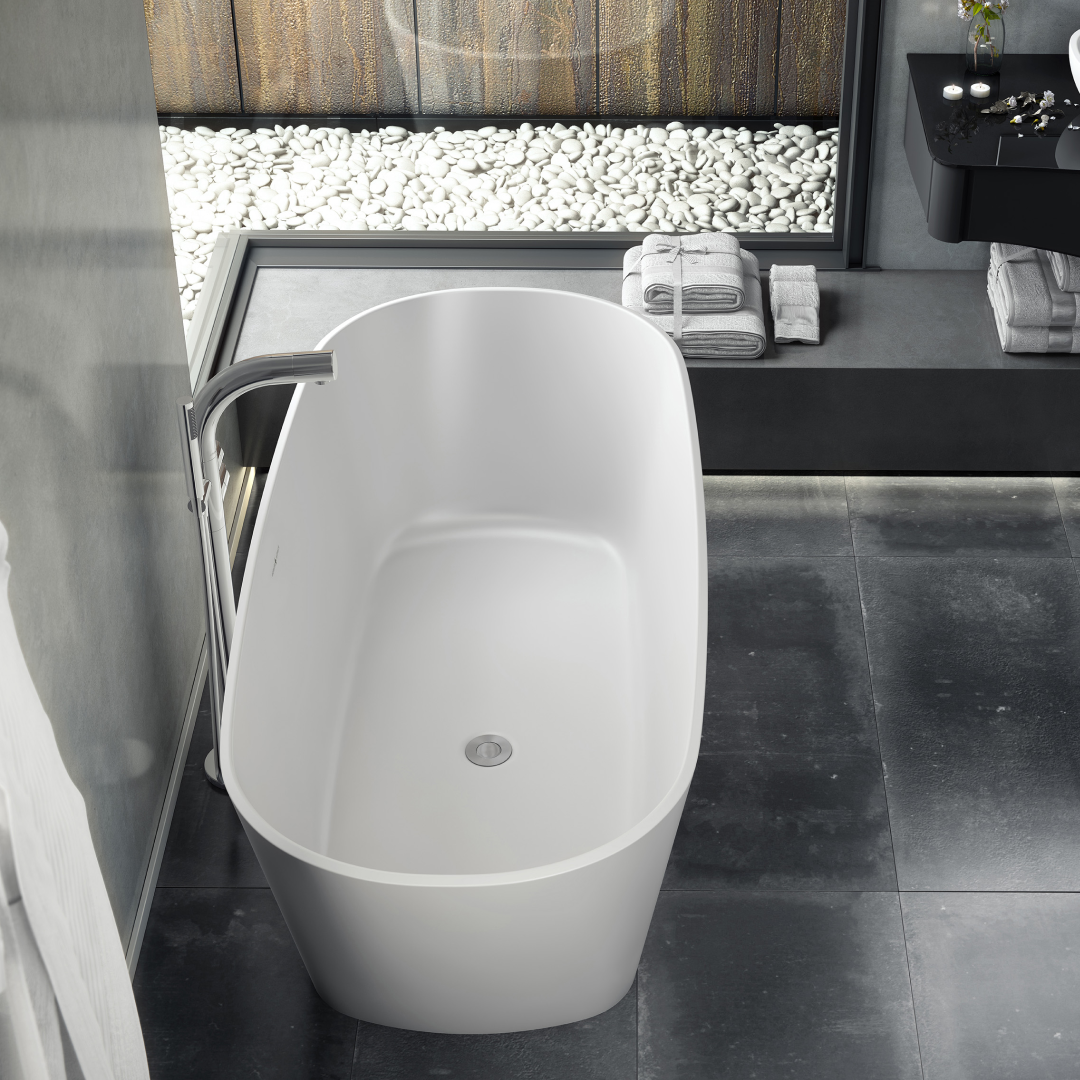 Victoria + Albert Vetralla 1650 Freestanding Bath - Matte White VE2M-N-SM-NO