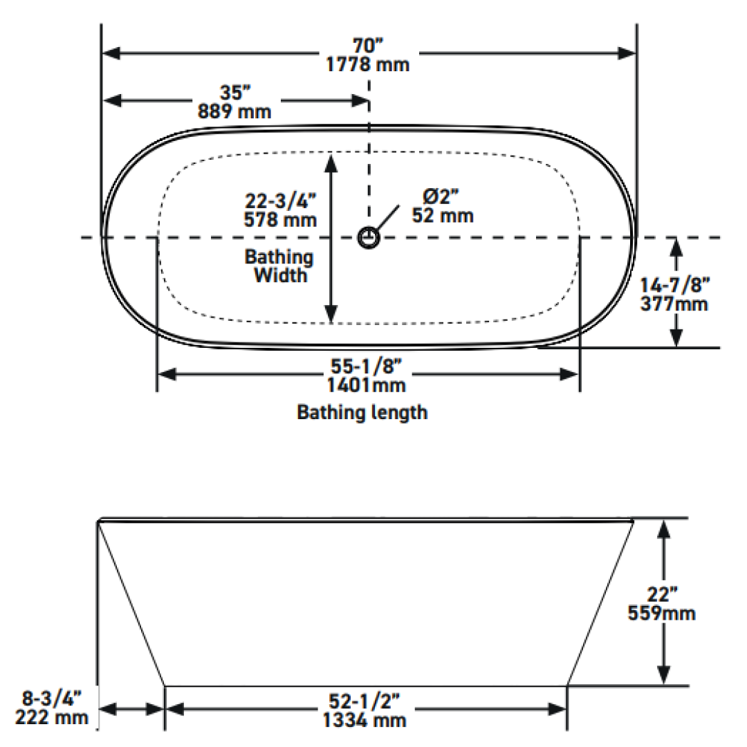 Victoria + Albert Vetralla 1800 Quarrycast Freestanding Bath - Matte White VE3M-N-SM-NO