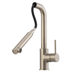 Oliveri Venice Pull-Out Right Angle Sink Mixer - LF Brushed Nickel - VE570FBN-P