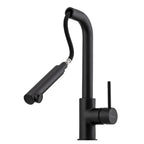 Oliveri Venice Pull-Out Right Angle Sink Mixer - Matte Black - VE570FMB-P