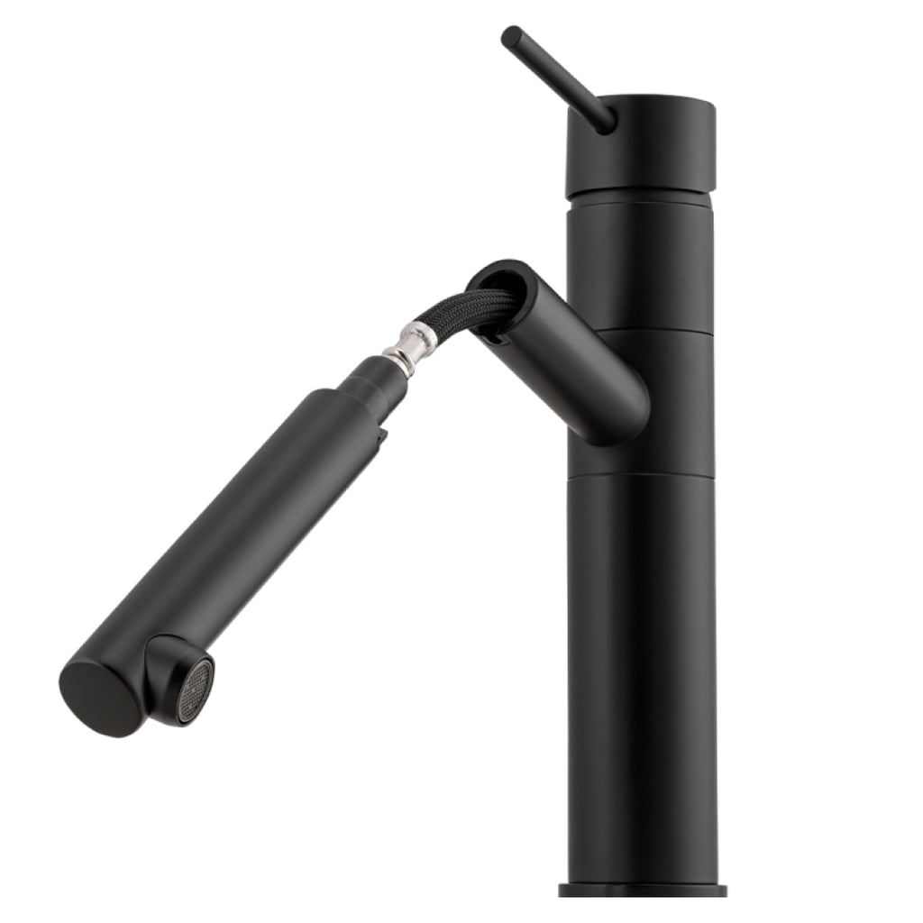 Oliveri Venice Pull-Out Swivel Sink Mixer - Matte Black - VE590FMB-P