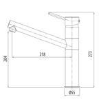 Oliveri Venice Swivel Kitchen Sink Mixer - Chrome - VE590FCR