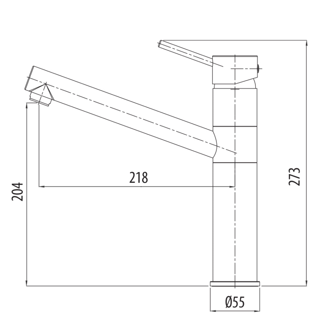 Oliveri Venice Swivel Kitchen Sink Mixer - Chrome - VE590FCR