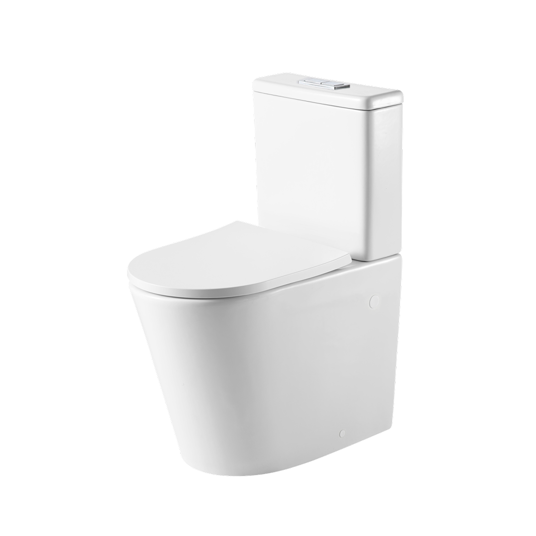 Oliveri Vienna Short Projection Comfort Height Back to Wall Toilet Suite - VI600CHA
