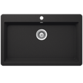 Abey SCHOCK Virtus Topmount Single Bowl Sink 1TH - Onyx - VN-100XLB
