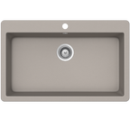 Abey SCHOCK Virtus Topmount Single Bowl Sink 1TH - Concrete - VN-100XLC