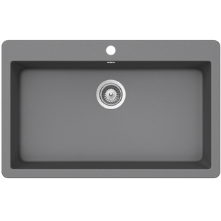 Abey SCHOCK Virtus Topmount Single Bowl Sink 1TH - Croma - VN-100XLCR