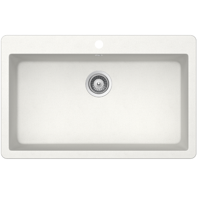 Abey SCHOCK Virtus Topmount Single Bowl Sink 1TH - Alpina - VN-100XLW