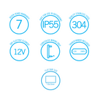 Thermorail 12V Flat Pill 900 Vertical Single Heated Towel Rail - VP900B Matte Black