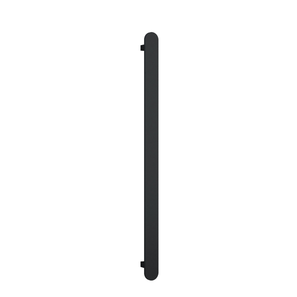 Thermorail 12V Flat Pill 900 Vertical Single Heated Towel Rail - VP900B Matte Black