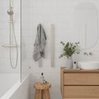 Thermorail 12V Flat Pill 900 Vertical Single Heated Towel Rail - VP900 Polished Stainless Steel