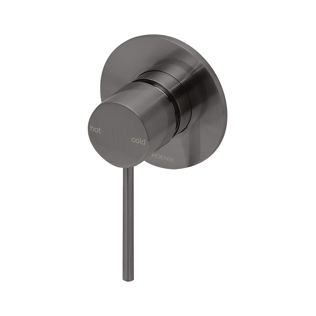 Phoenix Vivid Slimline SwitchMix Wall Shower Mixer (Includes In-Wall Body) - LF Brushed Carbon - VS2800-31-1