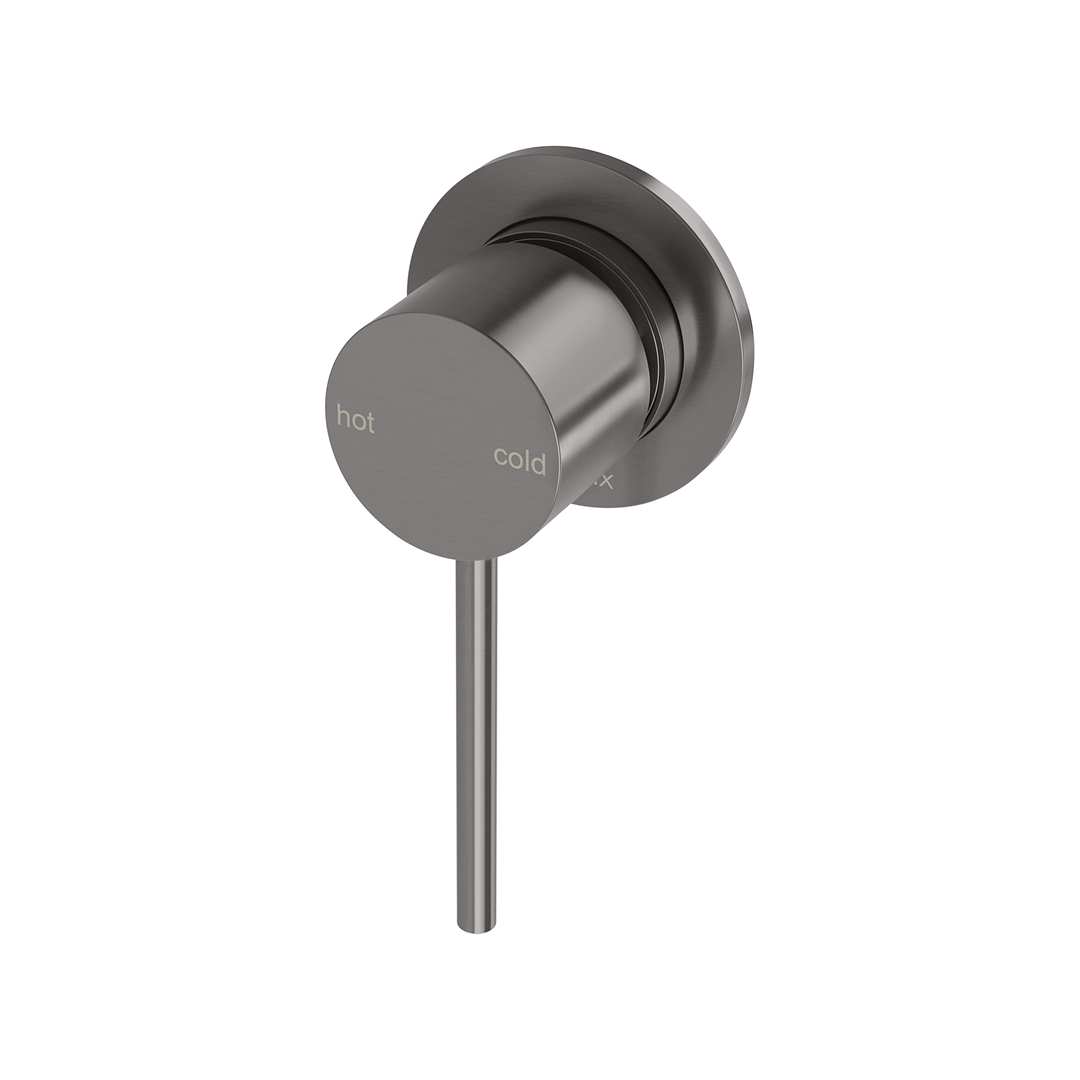 Phoenix Vivid Slimline SwitchMix Wall / Shower Mixer 60mm Plate (Includes In-Wall Body) - LF Brushed Carbon - VS2801-31-1