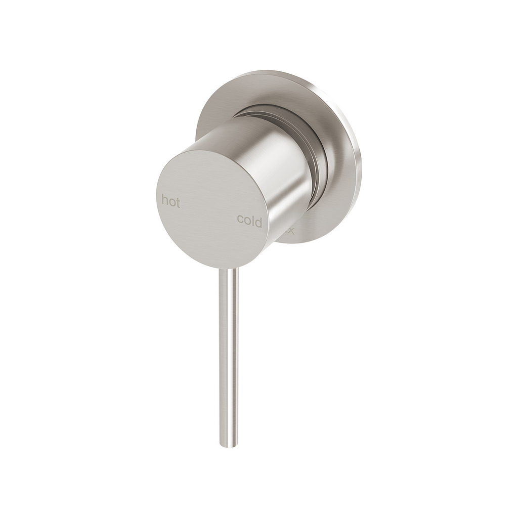 Phoenix Vivid Slimline SwitchMix Wall / Shower Mixer 60mm Plate (Includes In-Wall Body) - LF Brushed Nickel - VS2801-40-1