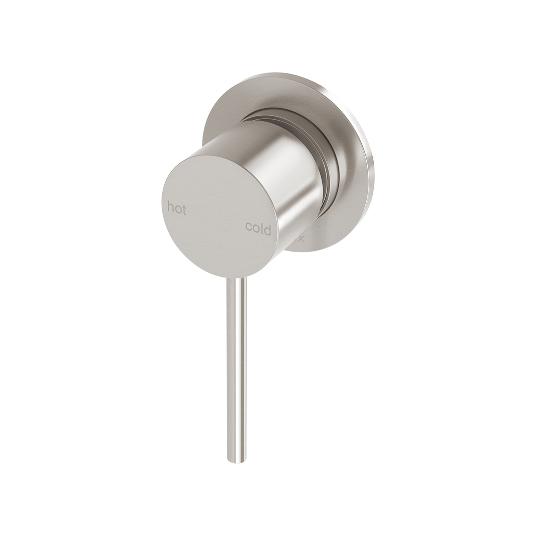 Phoenix Vivid Slimline SwitchMix Wall / Shower Mixer 60mm Plate (Includes In-Wall Body) - LF Brushed Nickel - VS2801-40-1