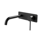 Phoenix Vivid Slimline SwitchMix Wall Basin/Bath Mixer Set 180mm (Includes In-Wall Body) - LF Matte Black VS2810-10-1