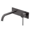 Phoenix Vivid Slimline SwitchMix 180mm Wall Basin/Basin Mixer Trim - LF Brushed Carbon - VS2812-31-1