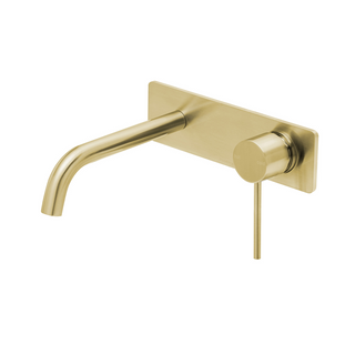 Phoenix Vivid Slimline SwitchMix Wall Basin/Bath Mixer Set 230mm (Trim Kit Only) - LF Brushed Gold - VS2813-12-1