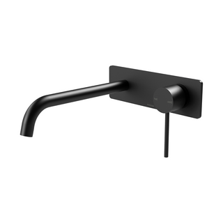 Phoenix Vivid Slimline SwitchMix Wall Basin/Bath Mixer Set 230mm (Includes In-Wall Body) - LF Matte Black - VS2830-10-1