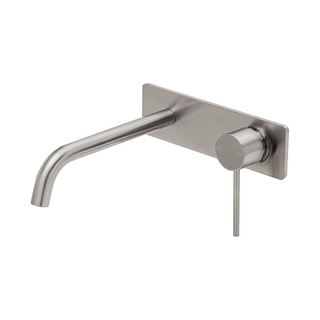 Phoenix Vivid Slimline 230mm SwitchMix Wall Basin / Bath Mixer Set (Includes In-Wall Body) - LF Brushed Nickel VS2830-40-1