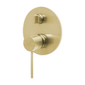 Phoenix Vivid Slimline SwitchMix Shower/Bath Diverter Mixer (Includes In-Wall Body) - LF Brushed Gold VS2910-12-1