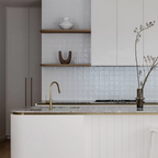 Phoenix Vivid Slimline Pull Out Sink Mixer 200mm - LF Brushed Gold - VS7105-12-1
