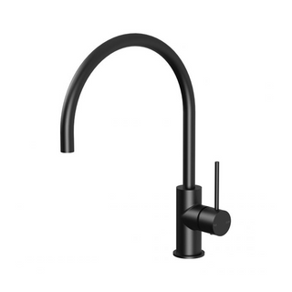 Phoenix Vivid Slimline Gooseneck 220mm Sink Mixer - LF Matte Black VS733-10-1