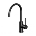 Phoenix Vivid Slimline 160mm Gooseneck Sink Mixer - LF Matte Black - VS735-10-1
