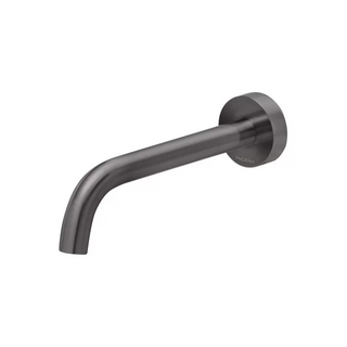 Phoenix Vivid Slimline 180mm Wall Basin Curved Spout - LF Matte Black - VS774-10-1