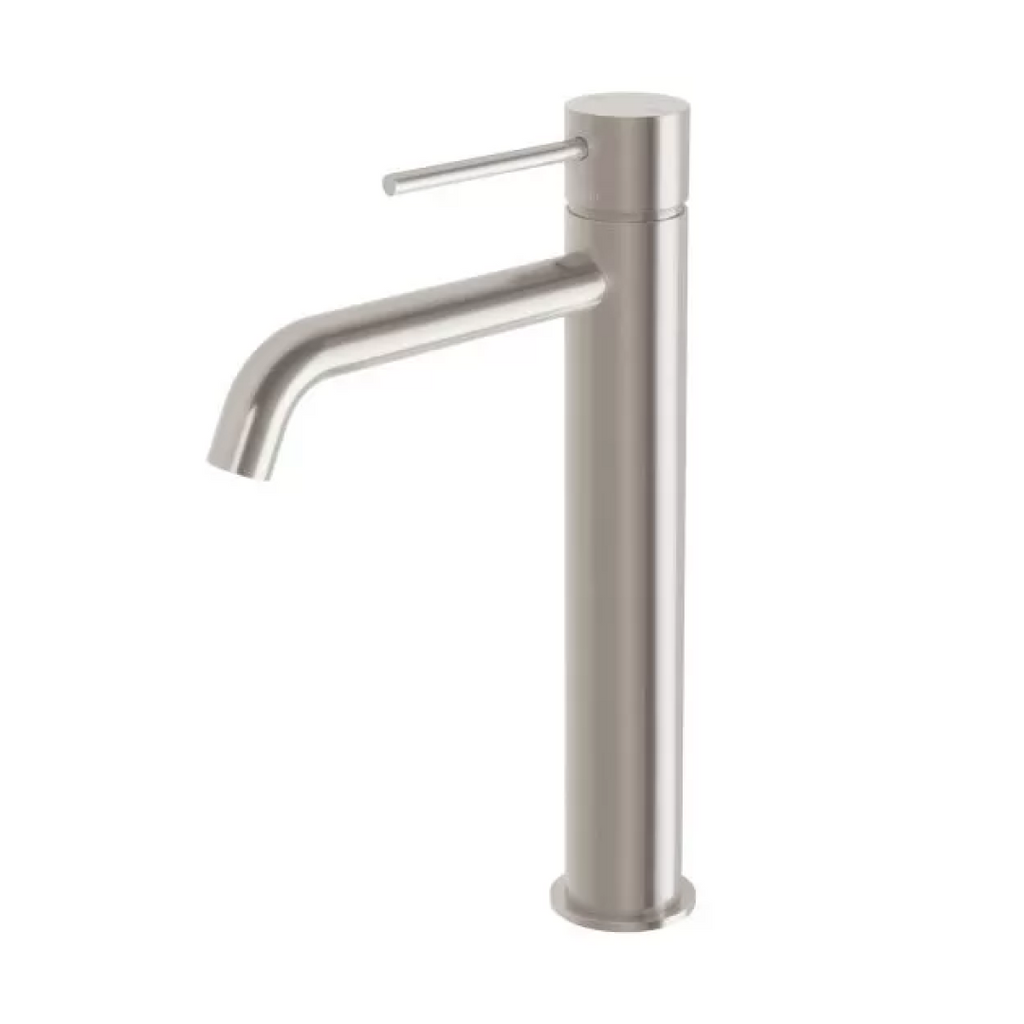 Phoenix Vivid Slimline Vessel Mixer Curved Outlet - LF Brushed Nickel - VS7901-40-1