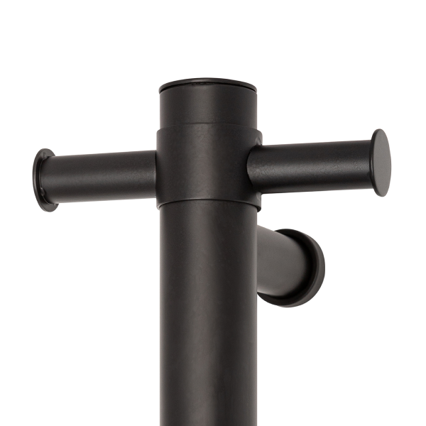 Thermorail 12V Single Heated 900mm Vertical Bar - VS900HB Matte Black