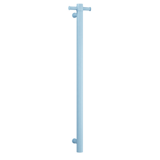 Thermorail 12V Straight 900 Round Vertical Single Heated Towel Rail - VS900HBL Horizon Blue
