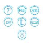 Thermorail 12V Straight 900 Round Vertical Single Heated Towel Rail - VS900HDP Dusty Pink