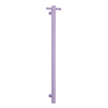 Thermorail 12V Straight 900 Round Vertical Single Heated Towel Rail - VS900HLS Lilac Satin