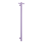 Thermorail 12V Straight 900 Round Vertical Single Heated Towel Rail - VS900HLS Lilac Satin