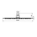 Villeroy & Boch Architectura 300 Overhead Shower - VSH401300B