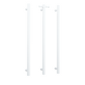 Thermogroup Round 240Volt Vertical Single Heated Rail - Matte White - VSH900HMW