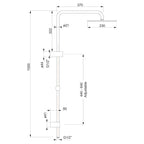 Villeroy & Boch Soho Shower System - Brushed Gold - VSS33085B