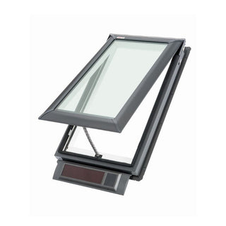 Velux VSS 1140 x 1180mm Solar Opening Pitched Roof Skylight - Includes FSLH Pleated Translucent Blinds - VSS S06 2004AE + FSLH S06 1016SWL