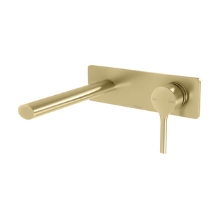 Phoenix Vivid Slimline Oval SwitchMix Wall Basin/Bath Mixer Set 175mm (Includes In-Wall Body) - LF Brushed Gold - VV2810-12-1