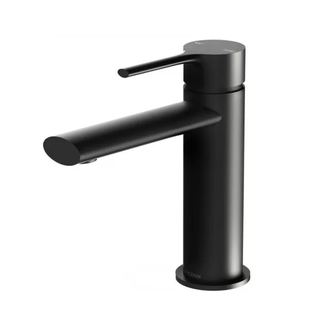 Phoenix Vivid Slimline Oval Basin Mixer - LF Matte Black - VV770-10-1