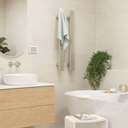 Thermogroup VW900 Vertical Triple Tube Heated Towel Rail - Polished Stainless Steel