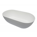 Kaskade Lucia VX12 1800 Freestanding Stone Bath No Overflow - Matte White - VX12-1800