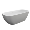Kaskade Rachel VX34-1700 Freestanding Stone Bath Includes Overflow - Matte White - VX34-1700-NIK8639NA