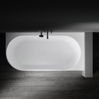 Kaskade Bianca VX89-1500 Corner Back to Wall Stone Bath Includes Overflow - Right Hand Corner - VX90-1500-NIK8697NA