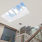 Velux FS 550 x 1400mm Fixed Pitched Roof Skylight - Includes FSCD Solar Blackout Honeycomb Blinds - FS C08 2004AD + FSCD C08 1045SWL