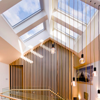 Velux FS 550 x 980mm Fixed Pitched Roof Skylight - Includes FSCD Solar Blackout Honeycomb Blinds - FS C04 2004AD + FSCD C04 1045SWL