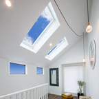 Velux VSS 780 x 780mm Solar Opening Pitched Roof Skylight - Includes Flashing & FSLH Pleated Translucent Blinds - VSS M02 2004AE + FSLH M02 1016SWL + EDW M02