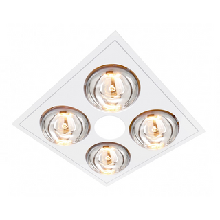 Ventair Myka 4 Slimline 3 In 1 Heat Lamp, Light & Exhaust M4HDLXWH