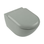 Villeroy & Boch Antao Rimless Wall Hung CeramicPlus Argent Toilet Package - Morning Green - No Flush Plate (Pan & Cistern Only) - 4674T0R8S4B + IN48905